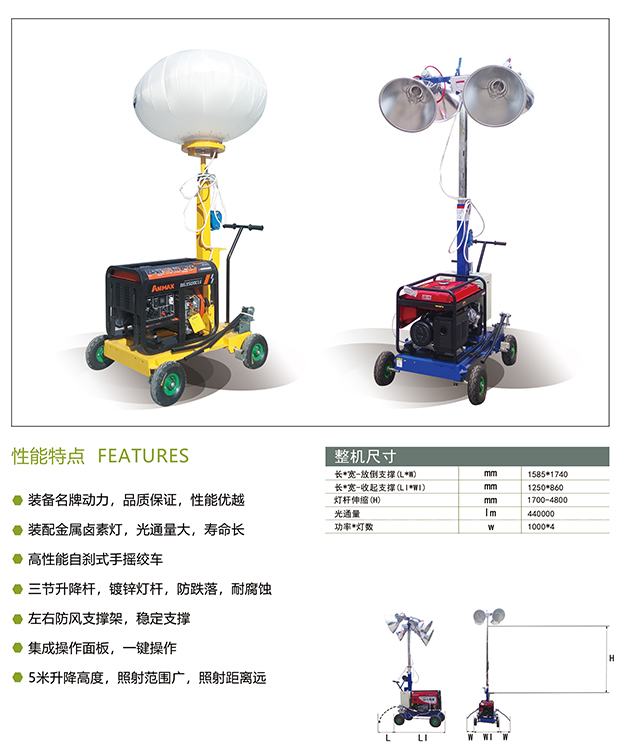 移動(dòng)照明車(chē)-球型照明車(chē)SMLV-1000QA