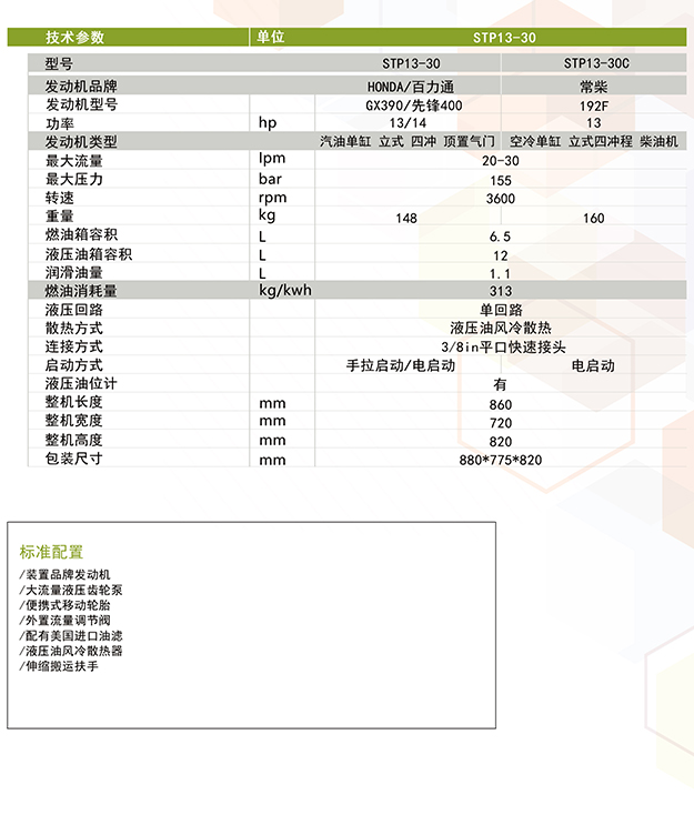 液壓動(dòng)力站-柴油液壓動(dòng)力站STP13-30C